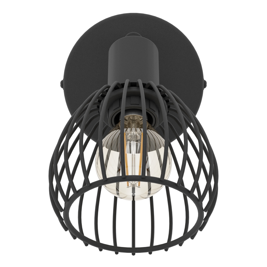 Eglo - Sieninis šviestuvas 1xE14/40W/230V juoda