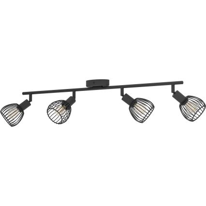 Eglo - Akcentinis apšvietimas 4xE14/40W/230V juoda