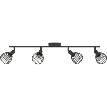 Eglo - Akcentinis apšvietimas 4xE14/40W/230V juoda