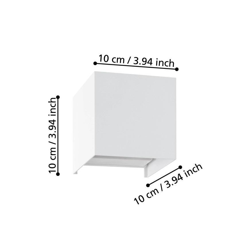 Eglo - LED sieninis šviestuvas 2xLED/1,5W/230V 3000K balta