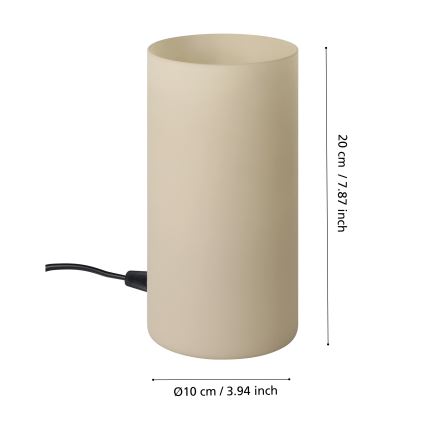 Eglo - Stalinis šviestuvas 1xE14/60W/230V smėlio spalvos