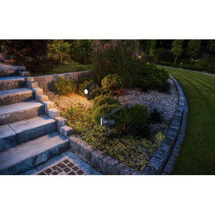 Eglo - LED RGBW reguliuojama saulės lempa LED/3W/4,5V IP44 juoda + su nuotoliniu valdymu