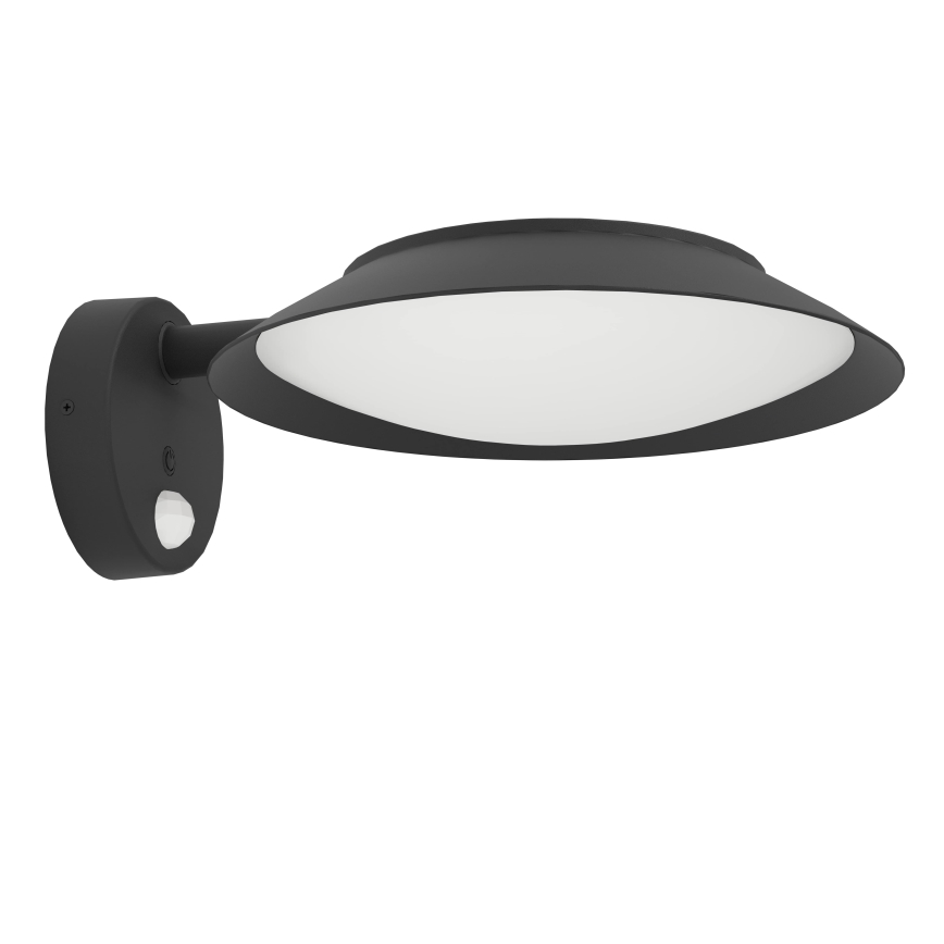 Eglo - LED sieninis šviestuvas su jutikliu, įkraunamas saulės energija LED/7W/3,7V IP44