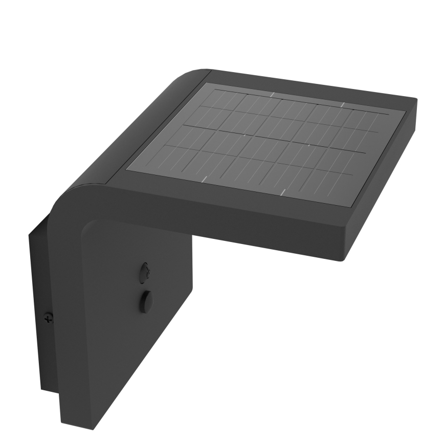 Eglo - LED sieninis šviestuvas su jutikliu, įkraunamas saulės energija LED/6,5W/3,7V 2400 mAh IP44