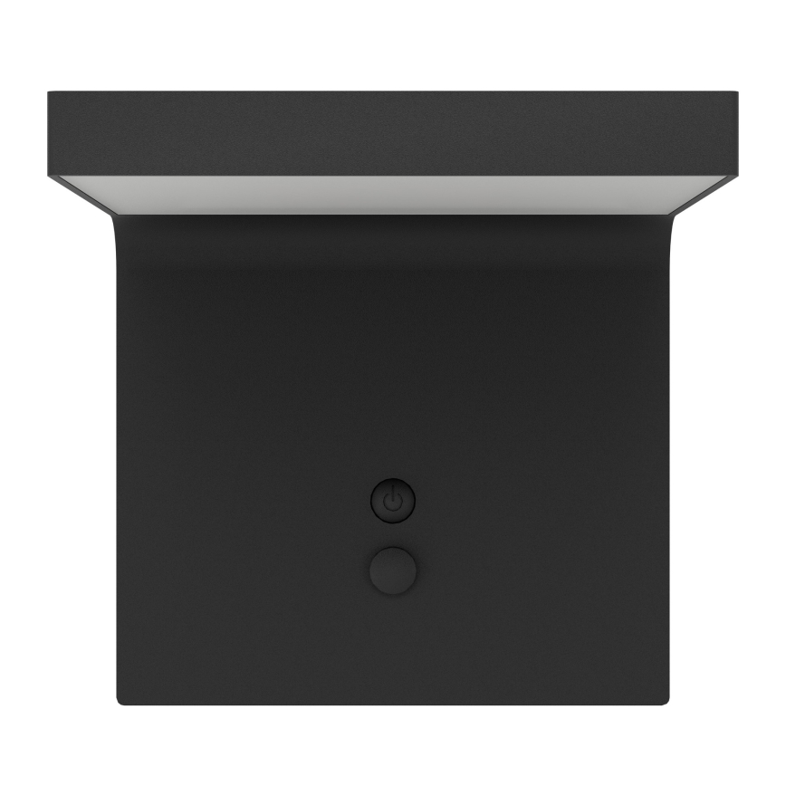 Eglo - LED sieninis šviestuvas su jutikliu, įkraunamas saulės energija LED/6,5W/3,7V 2400 mAh IP44
