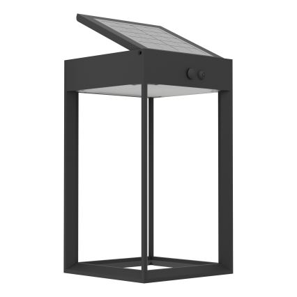 Eglo - LED sieninis šviestuvas su jutikliu, įkraunamas saulės energija LED/6,5W/3,7V IP44
