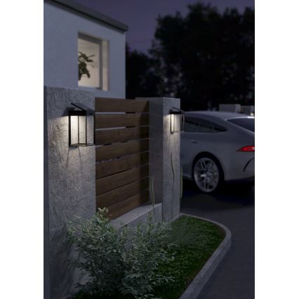 Eglo - LED sieninis šviestuvas su jutikliu, įkraunamas saulės energija LED/6,5W/3,7V IP44
