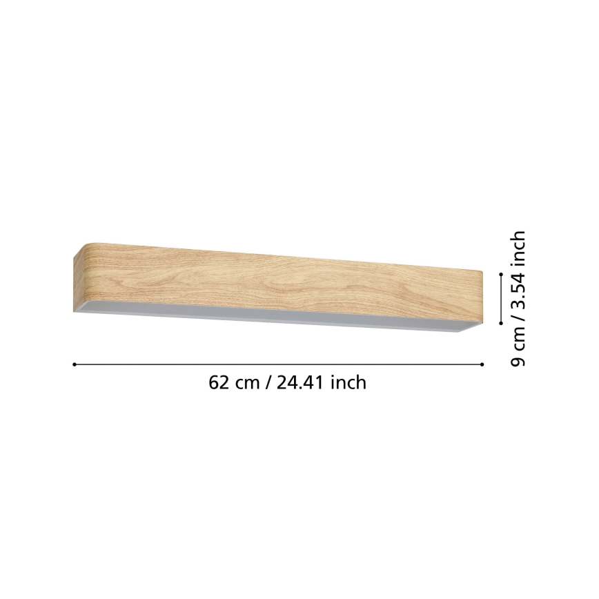 Eglo - LED Sieninis vonios šviestuvas LED/26,5W/230V 3000K IP44 smėlio spalva