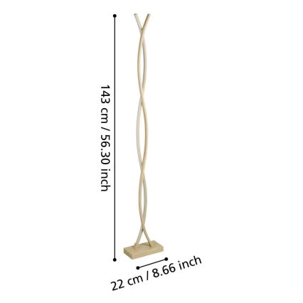 Eglo - LED pastatomas šviestuvas LED/36W/230V auksinis