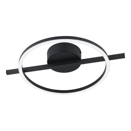 Eglo - LED RGBW Reguliuojamas lubinis šviestuvas LED/17W/230V 2700-6500K juoda + nuotolinio valdymo pultas