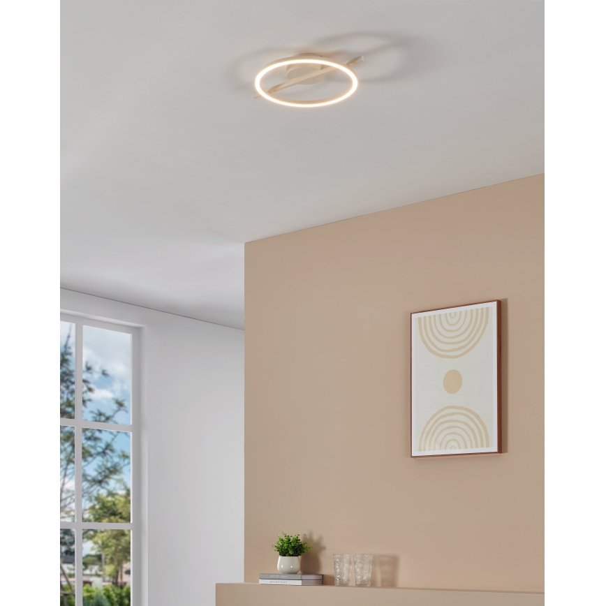 Eglo - LED RGBW Reguliuojamas lubinis šviestuvas LED/17W/230V 2700-6500K balta + nuotolinio valdymo pultas