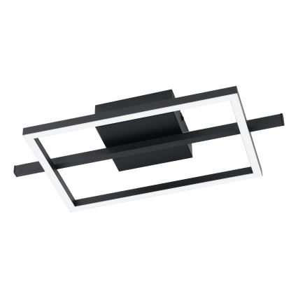 Eglo - LED RGBW Reguliuojamas lubinis šviestuvas LED/17W/230V 2700-6500K juoda + nuotolinio valdymo pultas