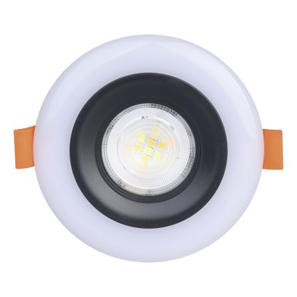 Eglo - KOMPLEKTAS 3x LED RGBW Pritemdomas įleidžiamas lubinis vonios šviestuvas 3xLED/3,8W/230V 2700-6500K IP44 + nuotolinio valdymo pultas