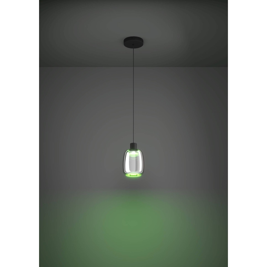 Eglo - LED RGBW Reguliuojamas pakabinamas sietynas LED/3,7W/230V 2700-6500K juoda ZigBee