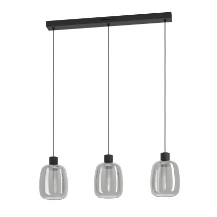 Eglo - LED RGBW Reguliuojamas pakabinamas sietynas 3xLED/3,7W/230V 2700-6500K pilka