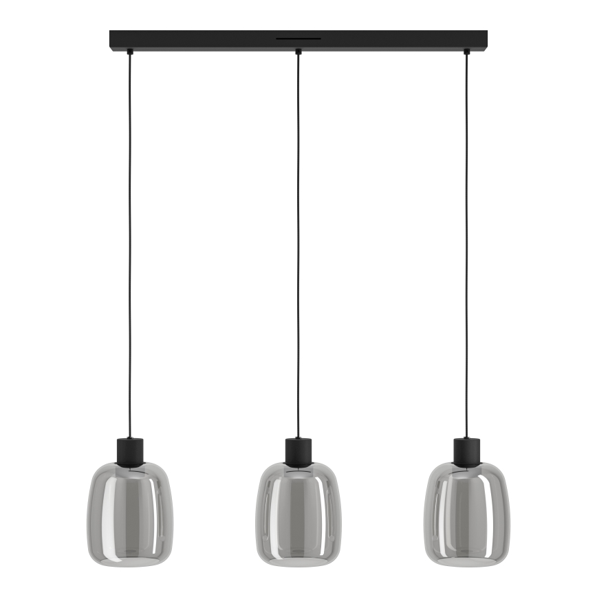 Eglo - LED RGBW Reguliuojamas pakabinamas sietynas 3xLED/3,7W/230V 2700-6500K pilka