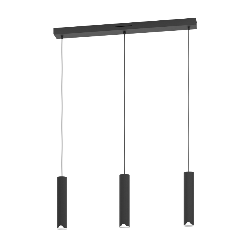 Eglo - LED RGBW Reguliuojamas pakabinamas sietynas 3xLED/3,7W/230V 2700-6500K juoda