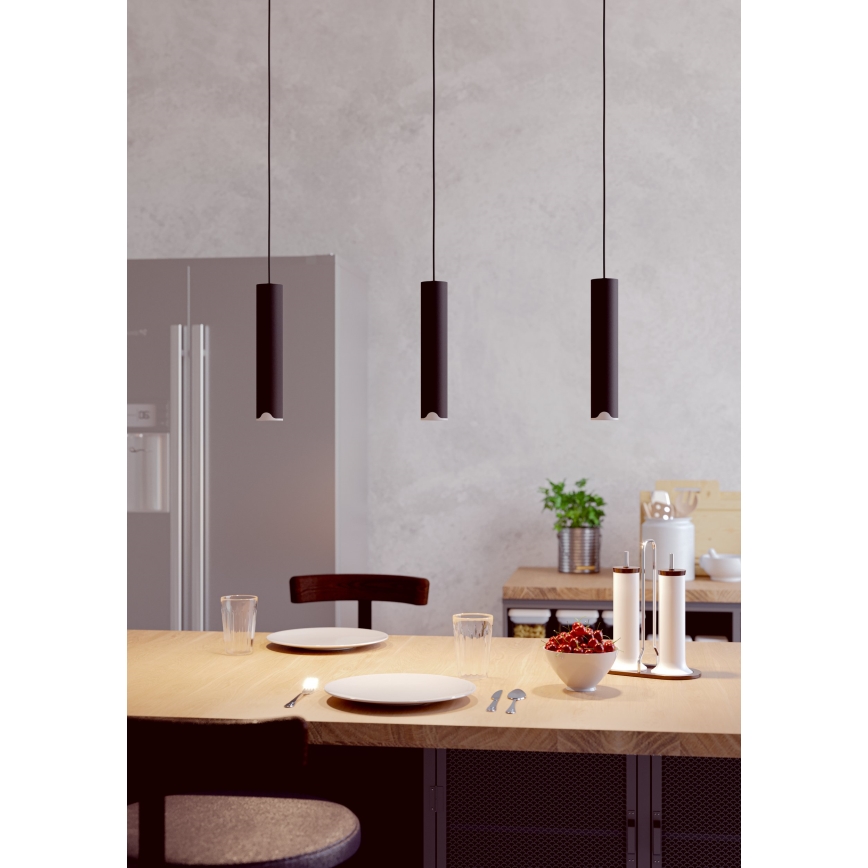 Eglo - LED RGBW Reguliuojamas pakabinamas sietynas 3xLED/3,7W/230V 2700-6500K juoda