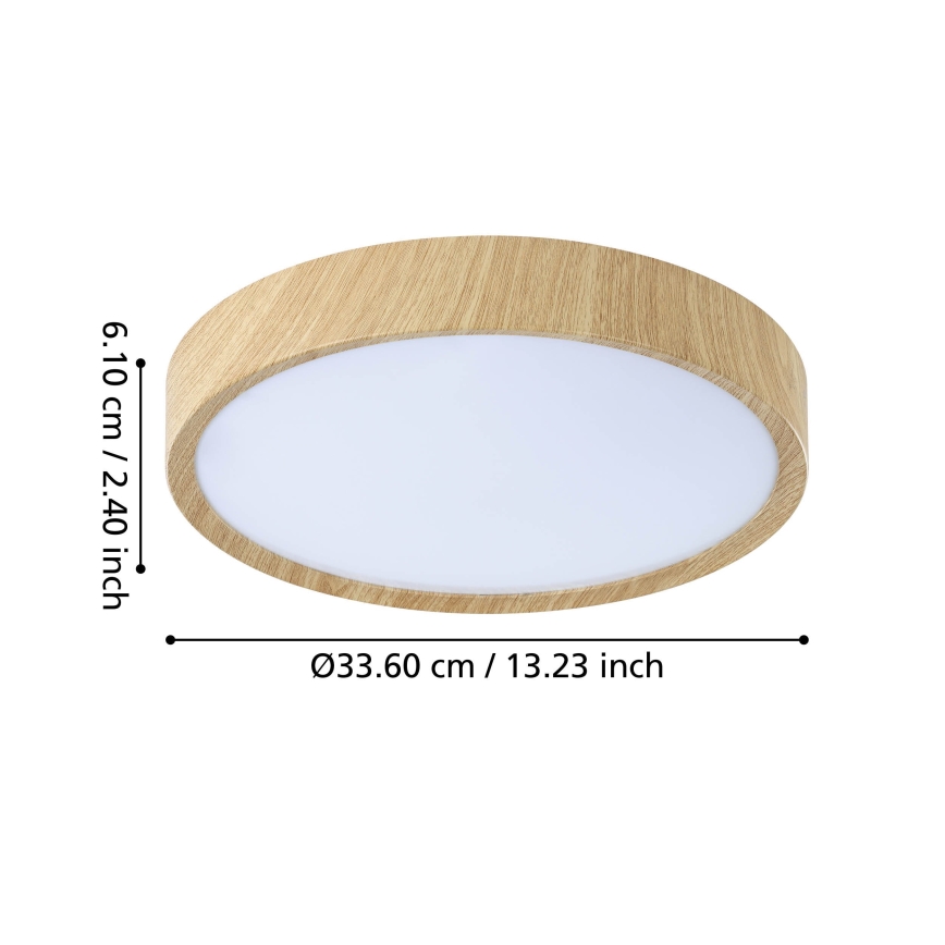 Eglo - LED lubinis vonios šviestuvas LED/14,6W/230V IP44 smėlio spalva