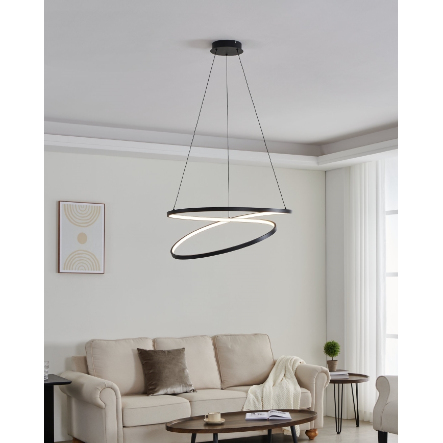 Eglo - LED Pakabinamas sietynas LED/42W/230V 3000K juoda