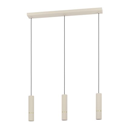 Eglo - LED Pakabinamas sietynas 3xGU10/5W/230V 3000K smėlio spalva