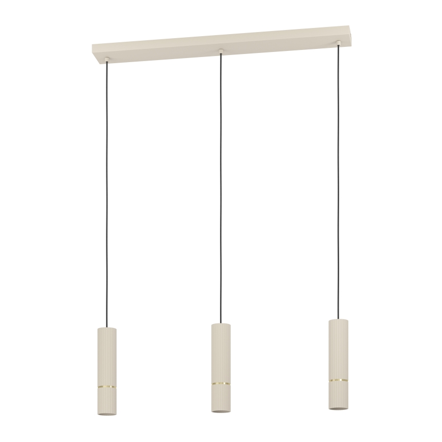 Eglo - LED Pakabinamas sietynas 3xGU10/5W/230V 3000K smėlio spalva