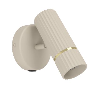 Eglo - LED sieninis šviestuvas 1xGU10/5W/230V 3000K smėlio spalva