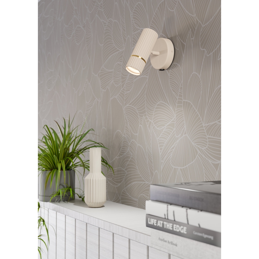 Eglo - LED sieninis šviestuvas 1xGU10/5W/230V 3000K smėlio spalva