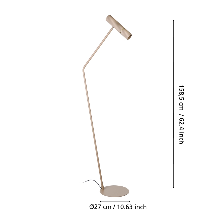 Eglo - LED toršeras 1xGU10/5W/230V 3000K smėlio spalva