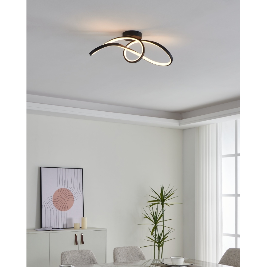 Eglo - LED RGBW Reguliuojamas lubinis šviestuvas LED/22W/230V 2700-6500K juoda