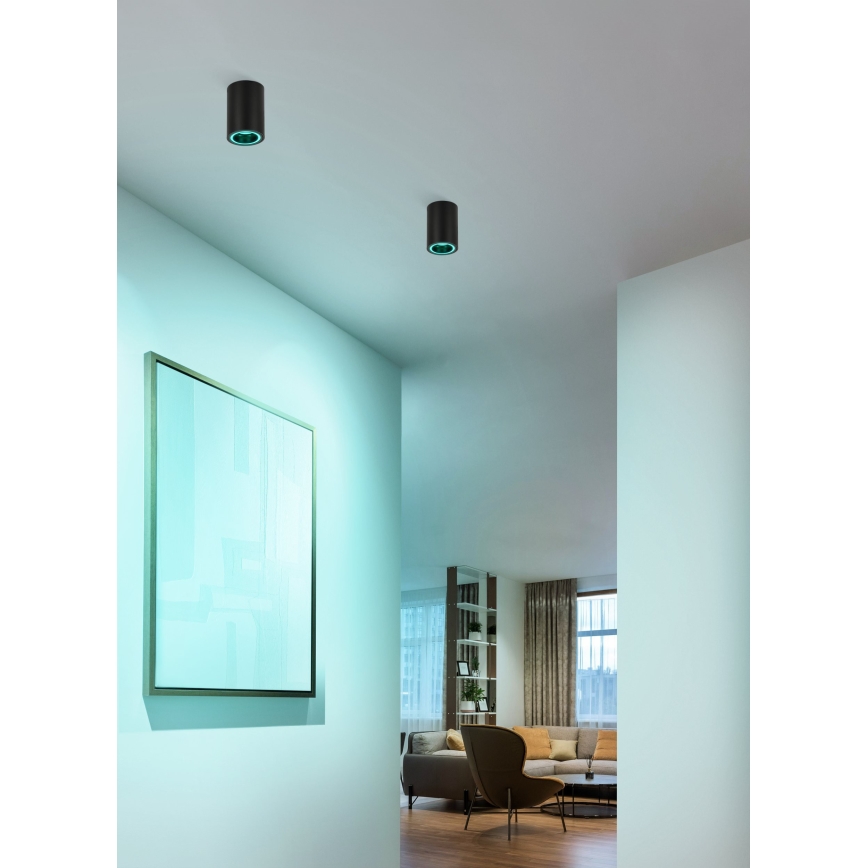 Eglo - LED RGBW Pritemdomi akcentiniai šviestuvai LED/4,9W/230V 2700-6500K juoda