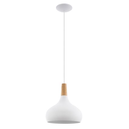 Eglo - Pakabinamas sietynas 1xE27/60W/230V diametras 28 cm balta - FSC sertifikuota
