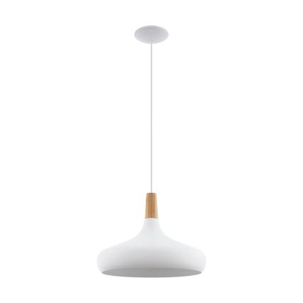 Eglo - Pakabinamas sietynas 1xE27/40W/230V diametras 40 cm balta - FSC sertifikuota