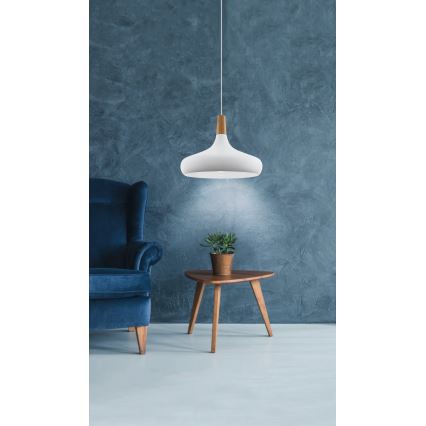 Eglo - Pakabinamas sietynas 1xE27/40W/230V diametras 40 cm balta - FSC sertifikuota