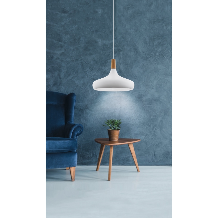 Eglo - Pakabinamas sietynas 1xE27/40W/230V diametras 40 cm balta - FSC sertifikuota