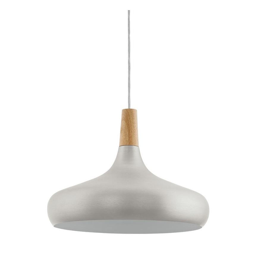 Eglo - Pakabinamas sietynas 1xE27/40W/230V diametras 40 cm sidabras - FSC sertifikuota