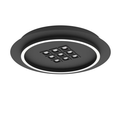 Eglo - LED Pritemdomas lubinis šviestuvas LED/21,4W/230V 2700-6500K juoda + nuotolinio valdymo pultas