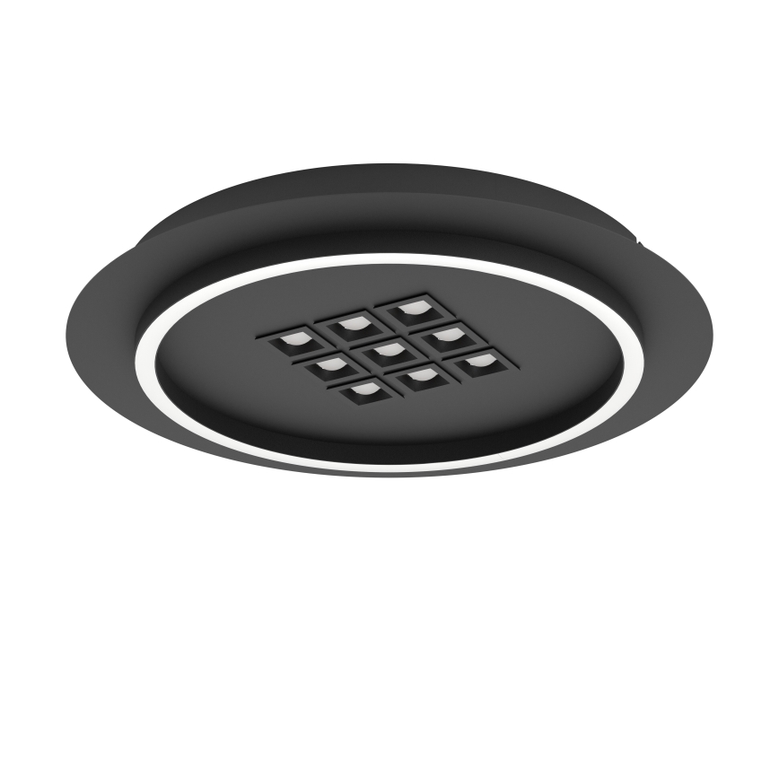 Eglo - LED Pritemdomas lubinis šviestuvas LED/21,4W/230V 2700-6500K juoda + nuotolinio valdymo pultas