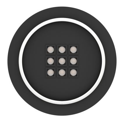 Eglo - LED Pritemdomas lubinis šviestuvas LED/21,4W/230V 2700-6500K juoda + nuotolinio valdymo pultas