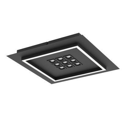 Eglo - LED Pritemdomas lubinis šviestuvas LED/21,4W/230V 2700-6500K juoda + nuotolinio valdymo pultas