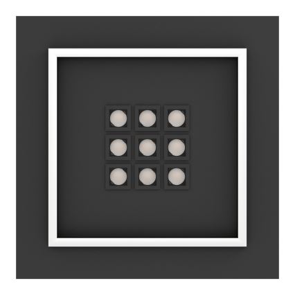 Eglo - LED Pritemdomas lubinis šviestuvas LED/21,4W/230V 2700-6500K juoda + nuotolinio valdymo pultas