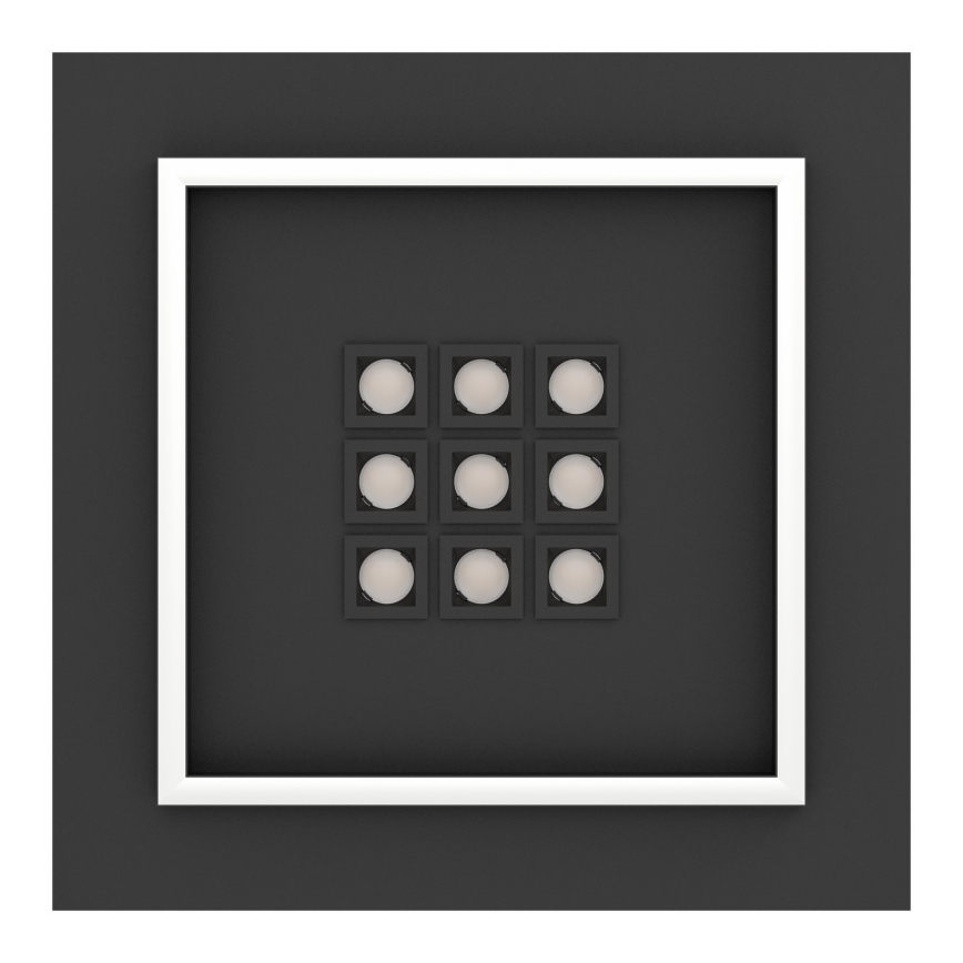 Eglo - LED Pritemdomas lubinis šviestuvas LED/21,4W/230V 2700-6500K juoda + nuotolinio valdymo pultas