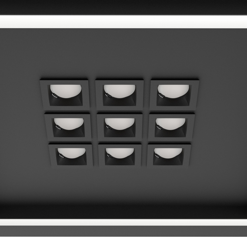 Eglo - LED Pritemdomas lubinis šviestuvas LED/21,4W/230V 2700-6500K juoda + nuotolinio valdymo pultas