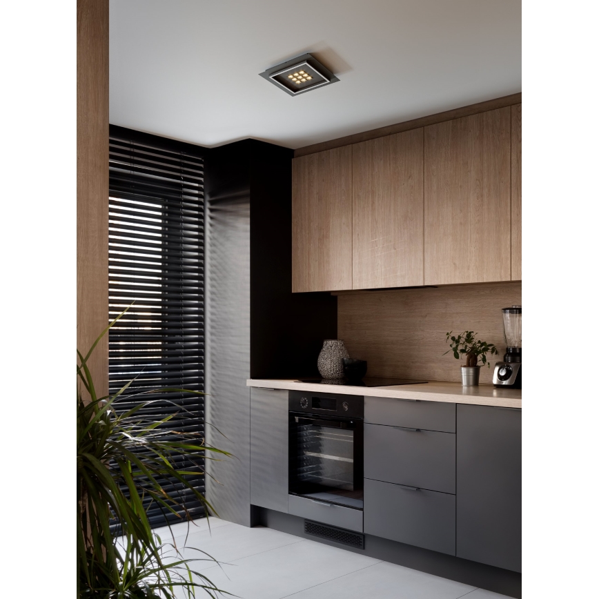 Eglo - LED Pritemdomas lubinis šviestuvas LED/21,4W/230V 2700-6500K juoda + nuotolinio valdymo pultas