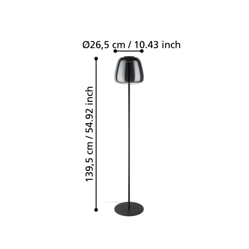 Eglo - LED RGBW reguliuojama pastatoma lempa LED/15,5W/230V 2700-6500K dūminė
