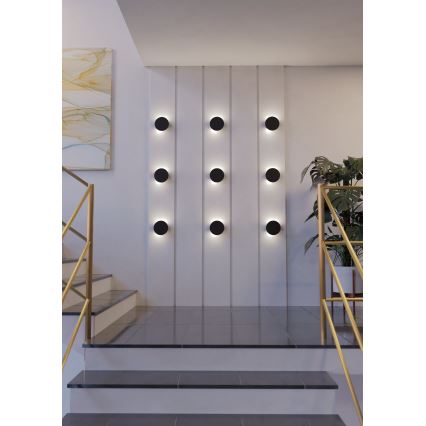 Eglo - LED sieninis šviestuvas LED/4W/230V 3000K juoda