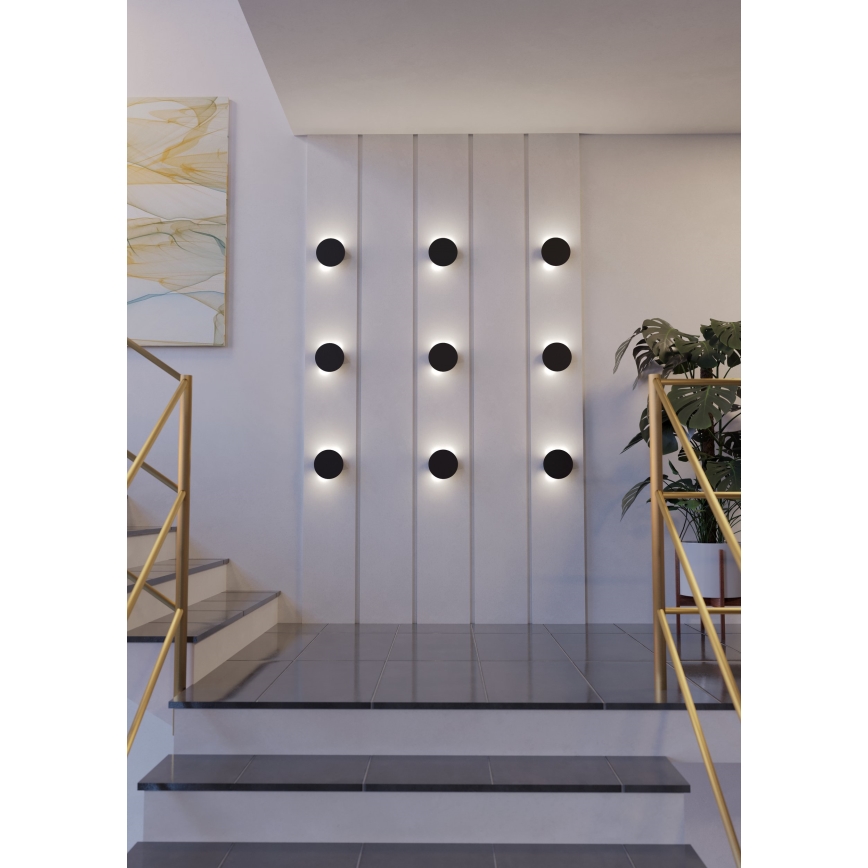 Eglo - LED sieninis šviestuvas LED/4W/230V 3000K juoda