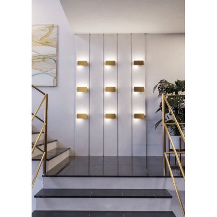 Eglo - LED sieninis šviestuvas LED/6W/230V 3000K auksas
