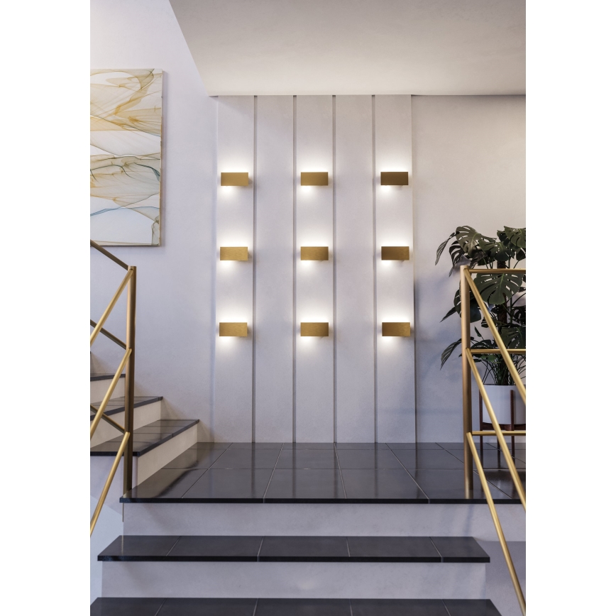 Eglo - LED sieninis šviestuvas LED/6W/230V 3000K auksas