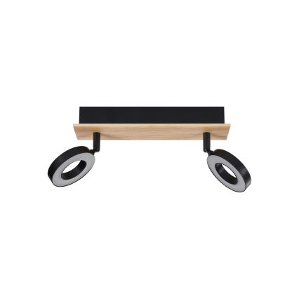 Eglo - LED taškinis šviestuvas 2xLED/4,2W/230V juoda/ruda